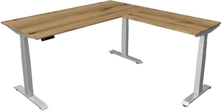 Kerkmann Zit sta hoekbureau Move-4 eiken 180x180cm elektrisch