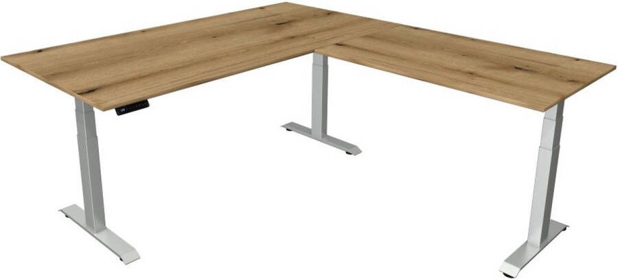 Kerkmann Zit sta hoekbureau Move-4 eiken 200x220cm elektrisch
