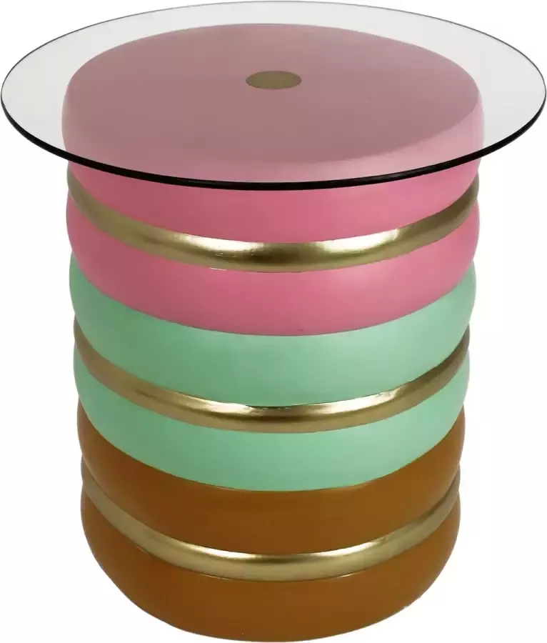 Kersten bv kersten macaron bijzettafel kleurrijke tafel 50 x 50 x 50 cm