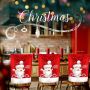 Kesser Stoelhoes voor Kerst Premium Hoes voor eetkamer stoelen Kerstdecoratie Stoelbekleding vor Kerstmis en Feestelijke Kerstmuts Kerstversiering Rood-Wit Kerstman Set van 4 - Thumbnail 2