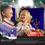 Kesser Stoelhoes voor Kerst Premium Hoes voor eetkamer stoelen Kerstdecoratie Stoelbekleding vor Kerstmis en Feestelijke Kerstversiering Blauw-Wit Rendier Set van 8 - Thumbnail 2