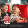 Kesser Stoelhoes voor Kerst Premium Hoes voor eetkamer stoelen Kerstdecoratie Stoelbekleding vor Kerstmis en Feestelijke Kerstmuts Kerstversiering Rood-Wit Rendier Set van 6 - Thumbnail 2