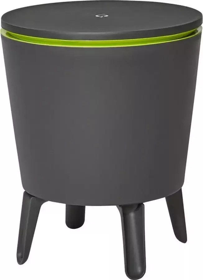 Keter Coolbar Koelbox Party Cooler Grijs Groen Ø50cm 30L