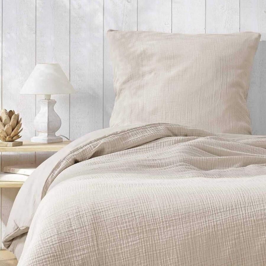 KGS Promolinge Katoenen gaas beddengoedset voor eenpersoonsbed dekbedset 140x200cm