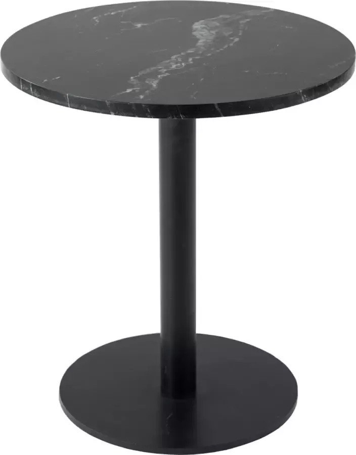 Kick Collection KICK BIJZETTAFEL MARBLE ROND HOOG ZWART