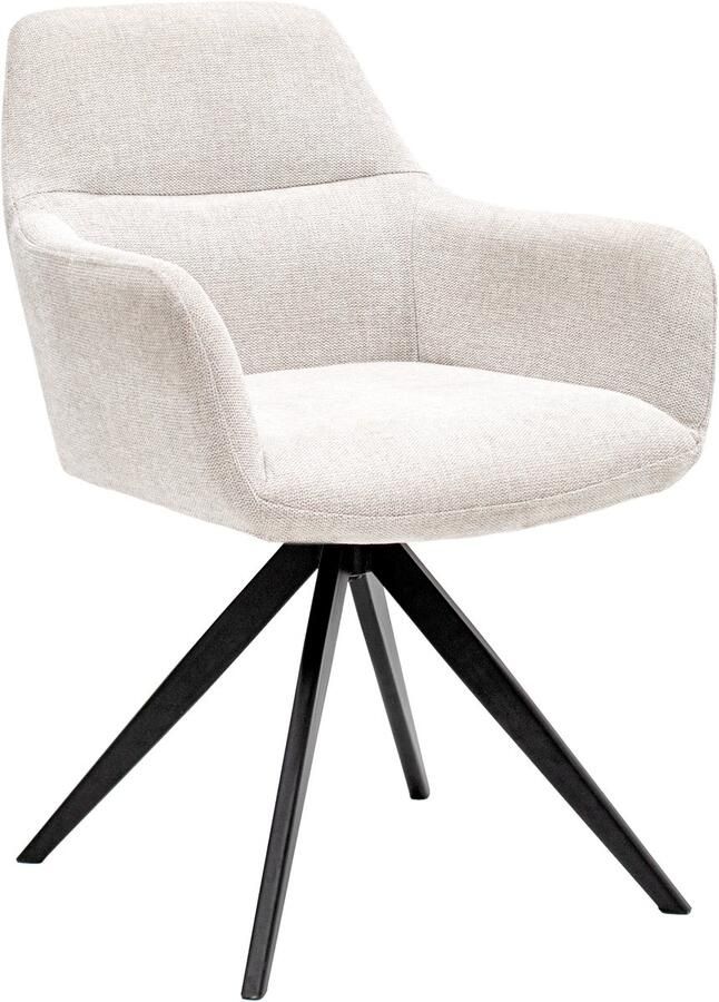 Kick Collection Kick eetkamerstoel Tom Texture champagne