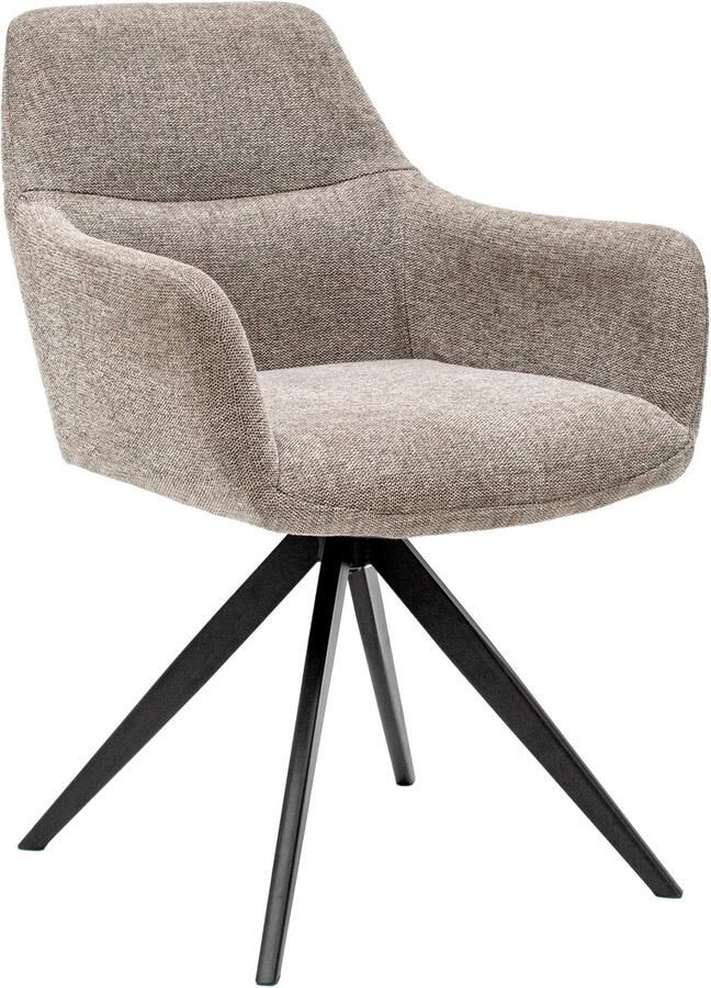 Kick Collection Kick eetkamerstoel Tom Texture taupe