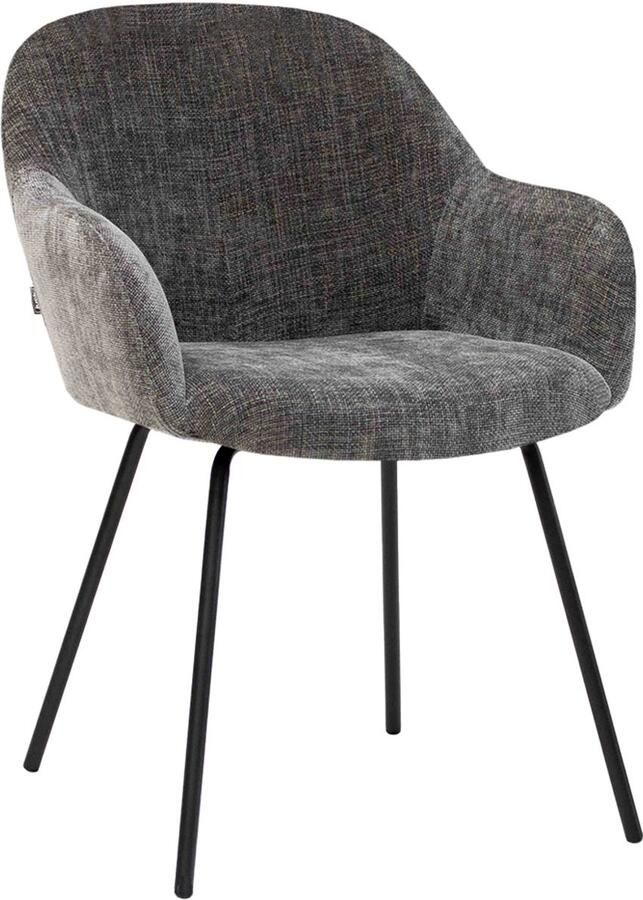 Kick Collection Kick eetkamerstoel Arda donkergrijs