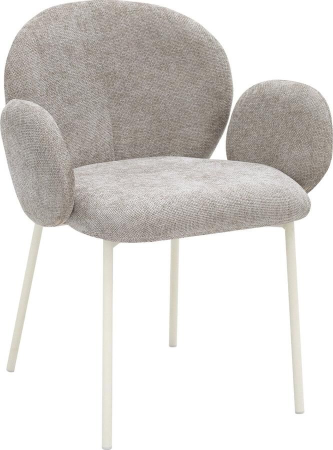 Kick Collection Kick eetkamerstoel Connor grijs beige