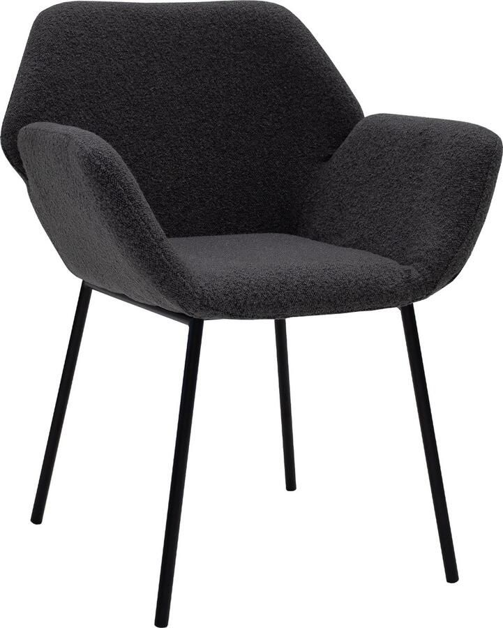 Kick Collection Kick eetkamerstoel Fitz donkergrijs