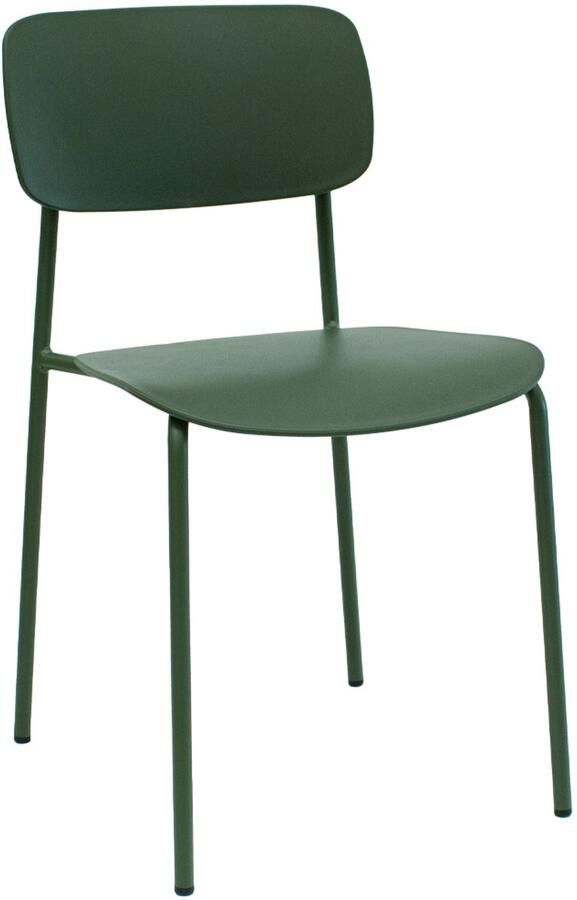 Kick Collection Kick eetkamerstoel Lio donkergroen