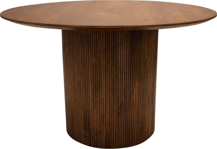 Kick Collection Kick Eetkamertafel Vince Rond Bruin