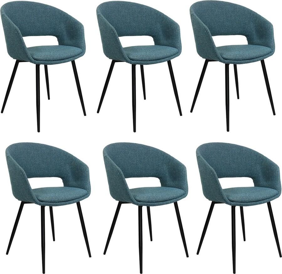 Kick Collection set van 6 Kick stoel Dean blauw