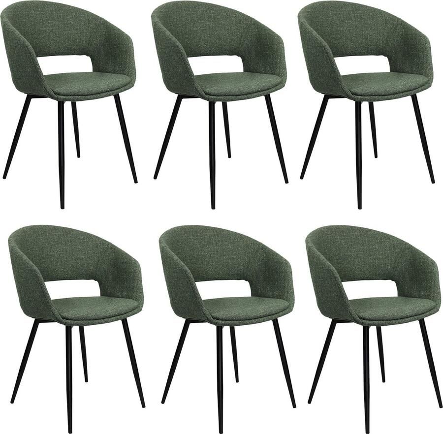 Kick Collection set van 6 Kick stoel Dean Groen