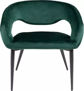 Kick Collection Kick fauteuil Lenn Velvet Donkergroen