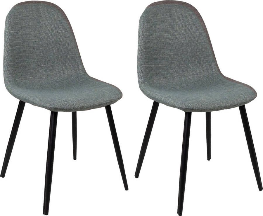 Kick Collection Set van 2 Kick eetkamerstoel Noor Groen