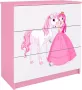 Kocot Kids Ladekast Babydreams roze princes op paard Halfhoge kast Roze - Thumbnail 1