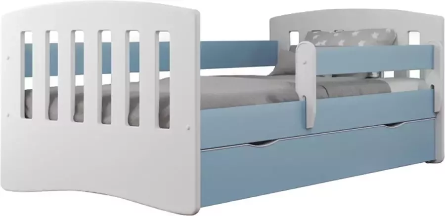 Kiddosworld Bed classic 1 mix grijs zonder lade zonder matras 140 80