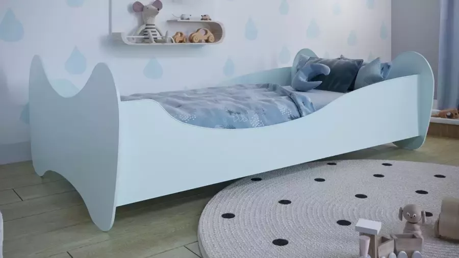 Kiddosworld Bed Lilly blauw 140 70 met matras