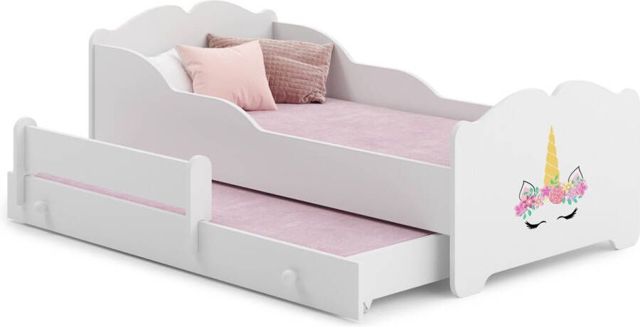 Kiddosworld Tweepersoonsbed Anna 160x80 met kinderprints