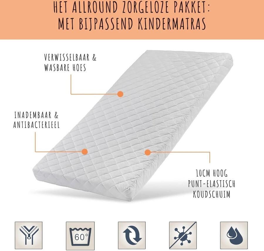 Kids Collective Hoogslaper voor kinderen stapelbed kinderbed massief dennenhout afgeronde hoeken om te bouwen tot 2 bedden en 2 matrassen maten: 80x180 90x190 90x200 cm 90x200 cm van 4 tot 18 jaar oud natuur