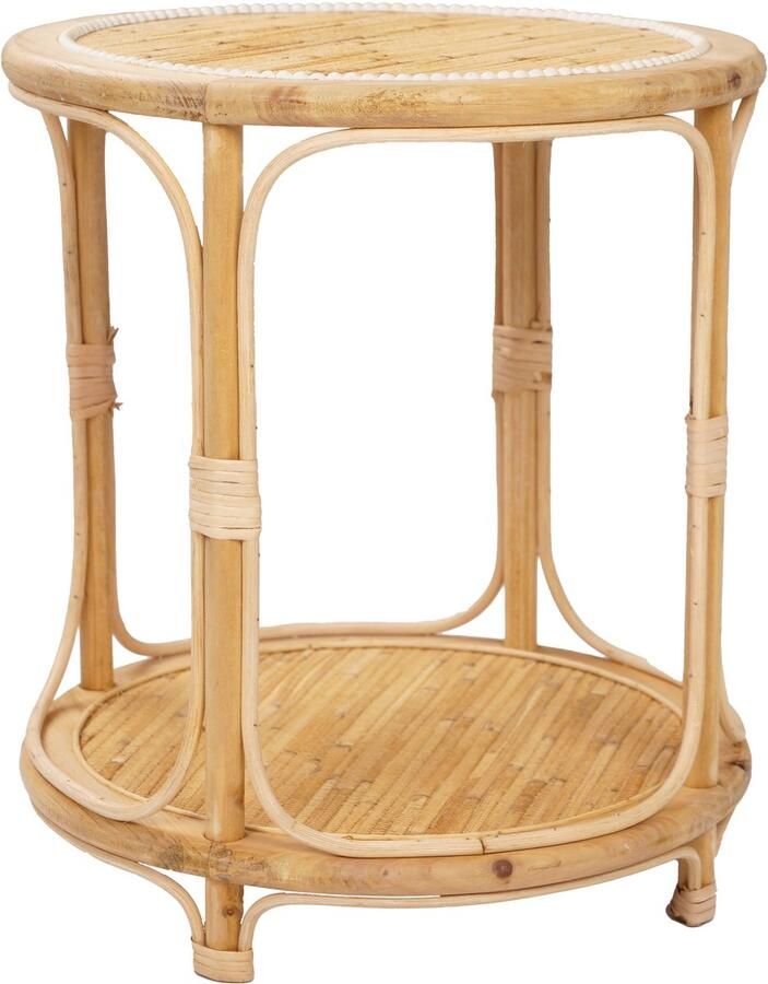 Kids Depot KidsDepot Maura Bamboe Bijzettafel Ø40xH46cm Naturel