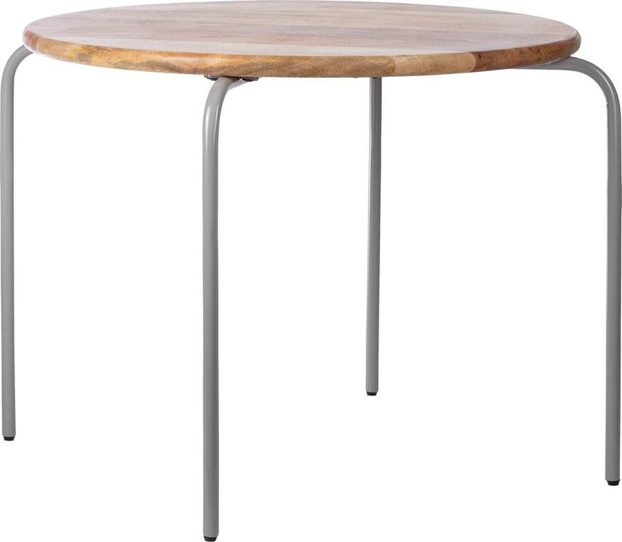 KidsDepot Speeltafel Circle 72 cm mangohout grijs