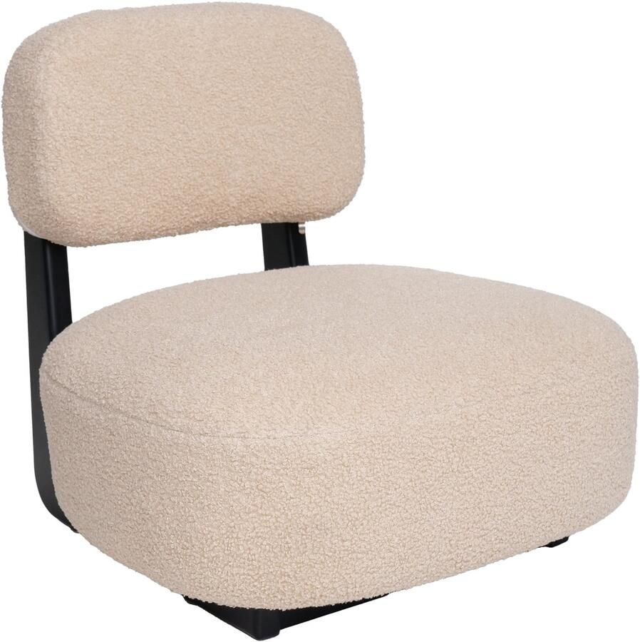 Kids Depot KidsDepot Kinderfauteuil Brad Crème Zwart
