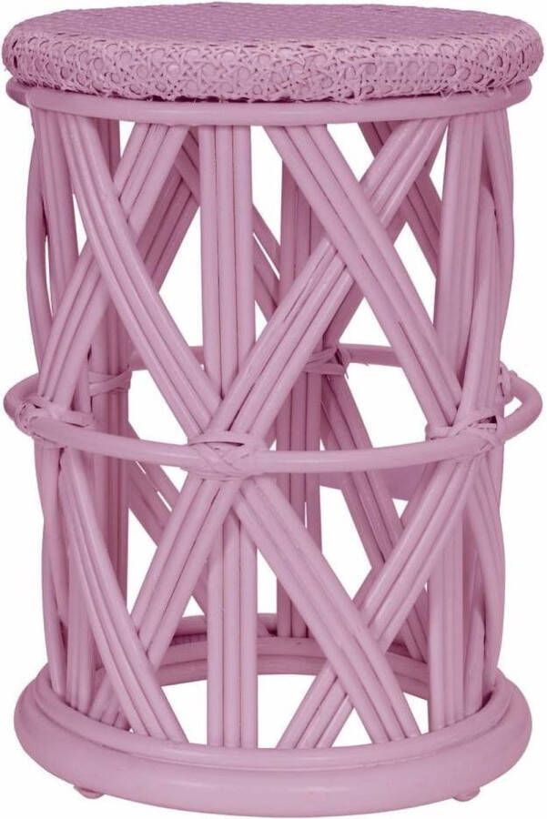 Kids Depot Kidsdepot krukje Clu-Clu rotan webbing Pink