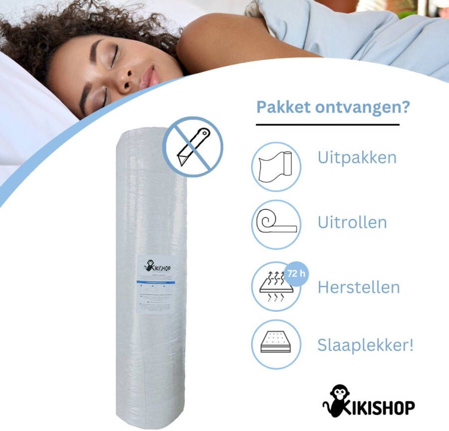Kikishop 90x200 16 cm Zorgmatras Matras Incontinentie Waterdicht Medium Koudschuim 100 % Veilig 5 jaar garantie