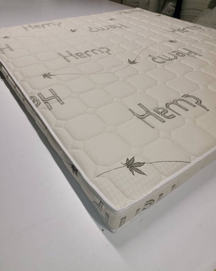Kikishop HEMP 160x200x11 -3D-Topper-Topdekmatras-HR Koudschuim- Luxe Topper Matras