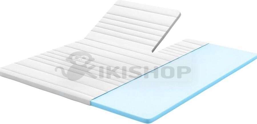 Kikishop SPLIT Topper matras 180x200 – Topdekmatras HR45 Koudschuim – Antibacterieel Orthopedisch Verantwoord 4 Seizoenen Premium Wasbare Afritsbare Hoes circa 9 cm dik