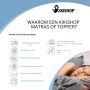 Kikishop Topdekmatras 90x200 Topper Hotel XL Koudschuim HR45 10cm dik Luxe Tijk 5 jaar garantie - Thumbnail 1