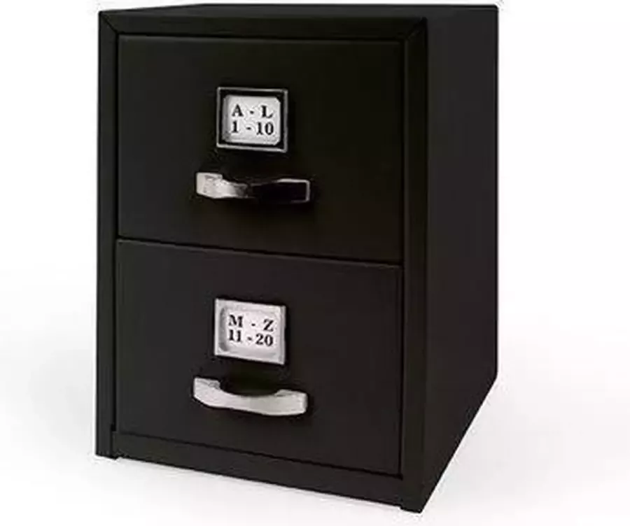 Kikkerland Visitekaartjes kast zwart