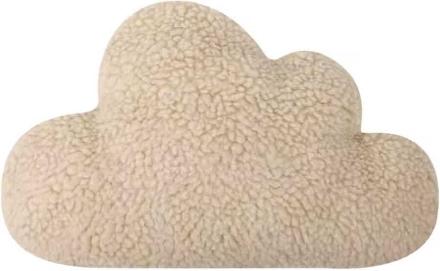 KimDo Wolken kussen 31 cm Beige Baby kamer Babykamer accessoires Teddy Woonkamer Bank Decoratiekussen
