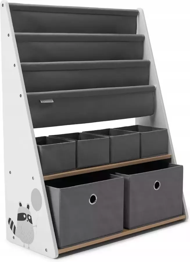 KinderKraft Boekenkast Kind Opbergkast Kinderkamer Speelgoed Speelgoedkast