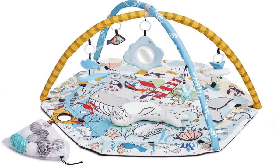 KinderKraft SMARTPLAY SEA Speelkleed Speelbogen 5 afneembare speeltjes