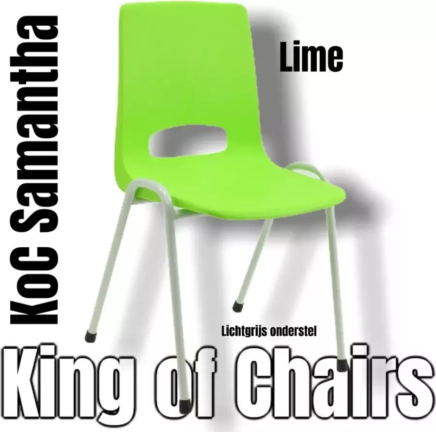 King of Chairs KoC Samantha limegroen met lichtgrijs onderstel. kantinestoel stapelstoel kuipstoel vergaderstoel tuinstoel kantine stoel stapel stoel tuin stoel kantinestoelen stapelstoelen kuipstoelen arenastoel kerkstoel bistrostoel schoolstoel bezoekersstoel