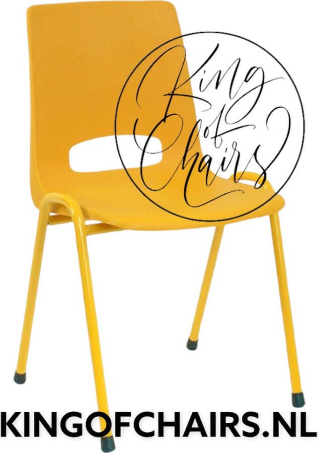 King of Chairs KoC Samantha Uni okergeel kantinestoel stapelstoel kuipstoel vergaderstoel tuinstoel kantine stoel stapel stoel tuin stoel kantinestoelen stapelstoelen kuipstoelen De Valk 3320 kerkstoel bistrostoel schoolstoel stapelbare stoel bezoekersstoel