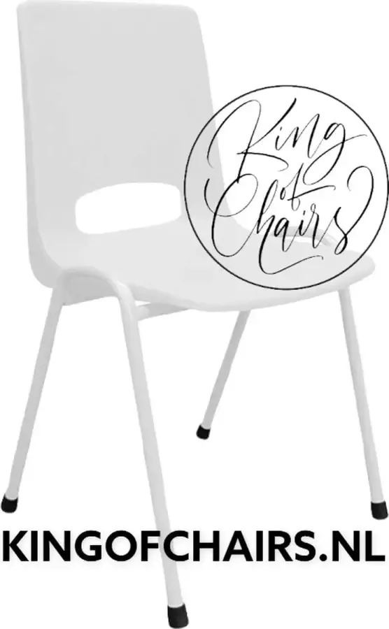 King of Chairs KoC Samantha Uni wit kantinestoel stapelstoel kuipstoel vergaderstoel tuinstoel kantine stoel stapel stoel tuin stoel kantinestoelen stapelstoelen kuipstoelen arenastoel kerkstoel De Valk 3320 schoolstoel stapelbare stoel bezoekersstoel