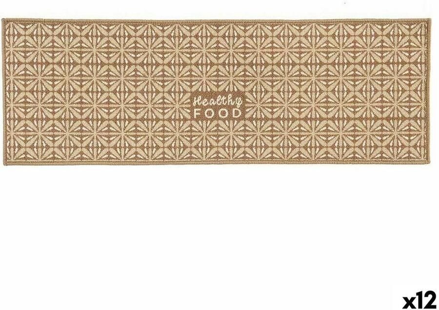 Kinvara Mat Healthy Food Beige 40 x 120 cm Multifunctioneel (12 Stuks)