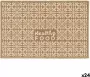 Kinvara Tapijt Healthy Food 40 x 1 x 60 cm Beige Polyamide Latex (24 Stuks) - Thumbnail 1