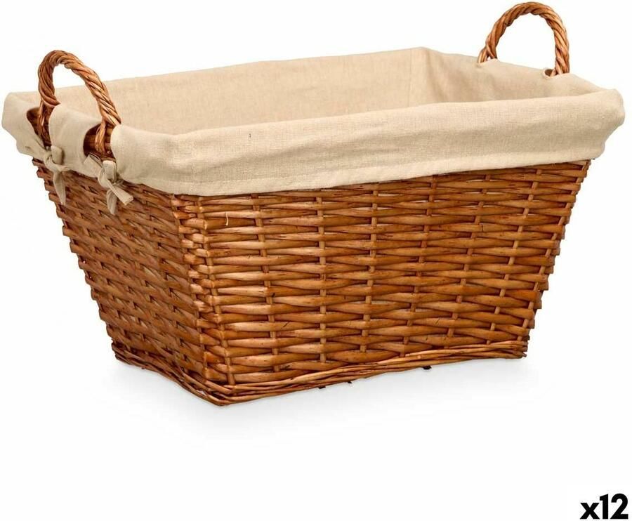 Kipit Veelzijdige mand Natuurlijk Polyester Katoen vlechtwerk (12 Stuks)