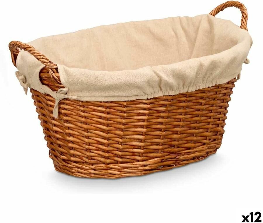 Kipit Veelzijdige mand Natuurlijk Polyester Katoen vlechtwerk (12 Stuks)