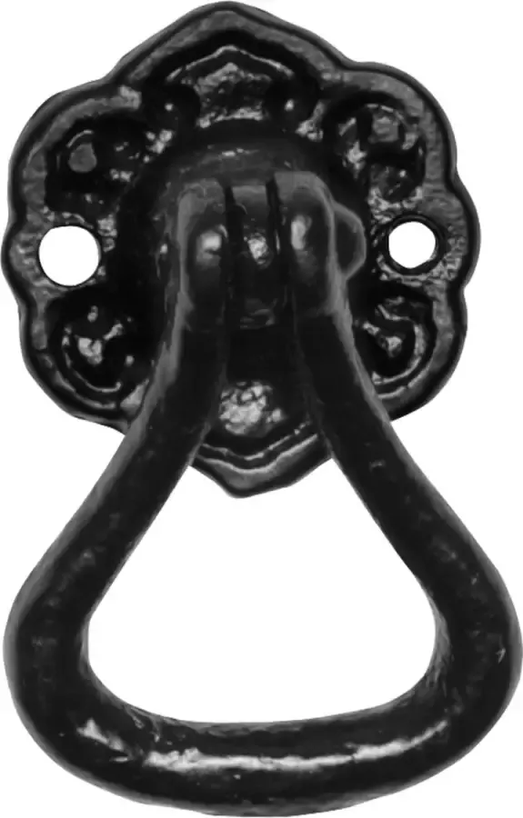 Kirkpatrick Meubelknop Smeedijzer zwart Gietijzer KP1013 ladering