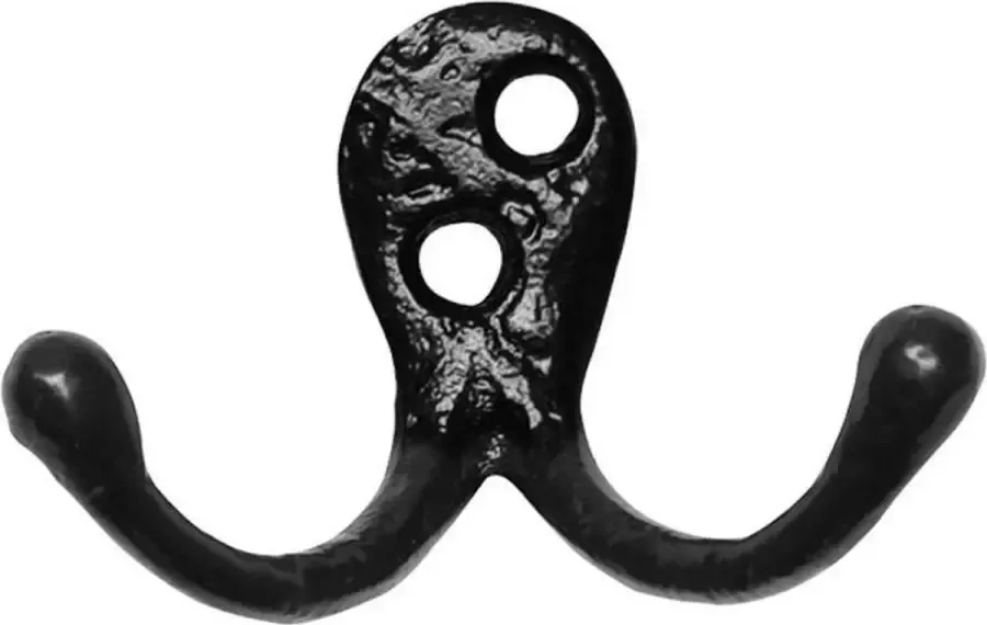 Kirkpatrick Kapstokhaak Smeedijzer zwart Gietijzer Zwarte kapstokhaak 40 mm