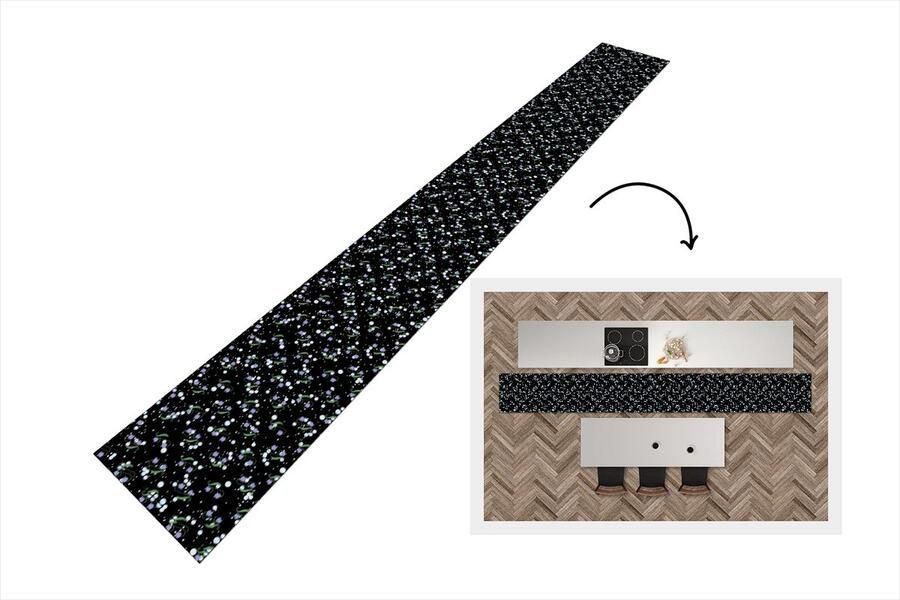 KitchenYeah Keukenloper Keukenmat Bloemen Patronen Pastel 400x50 cm Keuken vloerkleed - Foto 2