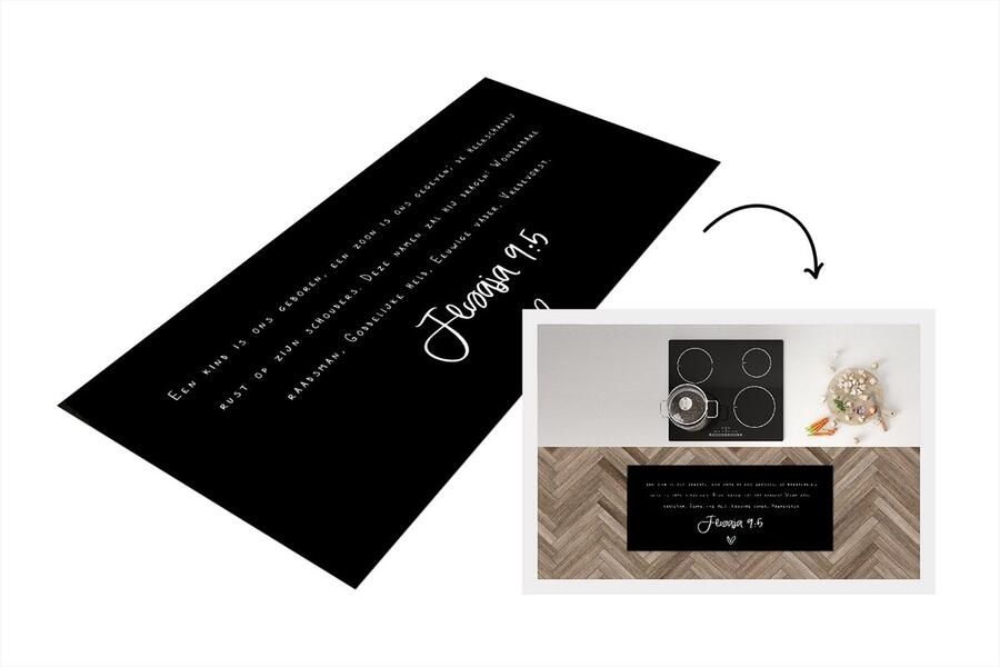 KitchenYeah Keukenloper Keukenmat Kerst Quotes Jesaja 120x50 cm Keuken vloerkleed
