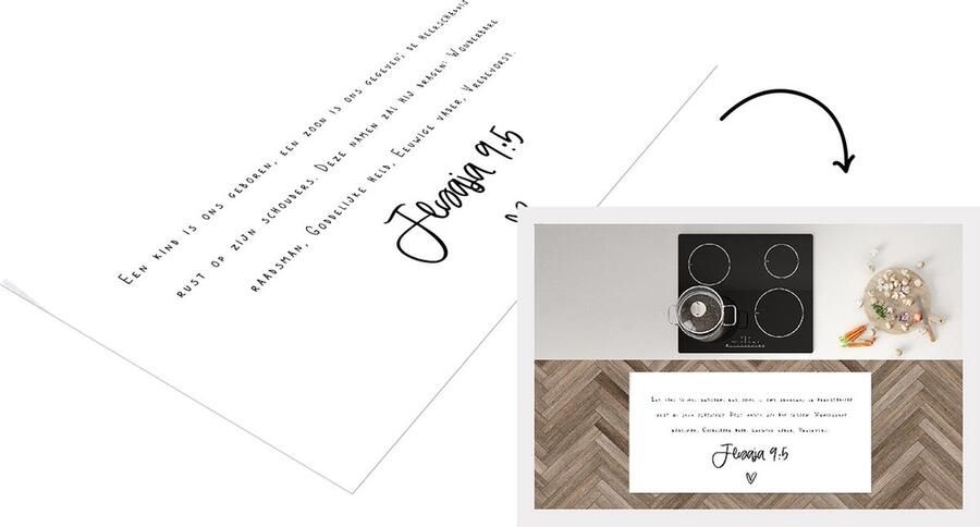 KitchenYeah Keukenloper Keukenmat Kerst Spreuken Kerstverhaal 120x60 cm Keuken vloerkleed