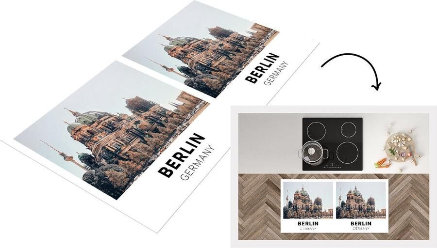 KitchenYeah Keukenloper Loper keuken Berlijn Duitsland Architectuur 120x60 cm Keukenloper vinyl